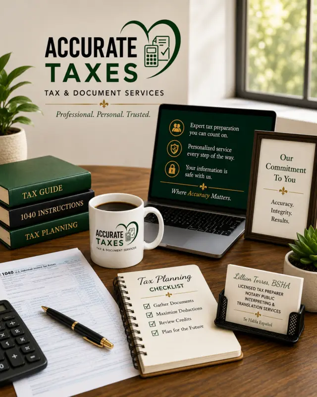 Professional tax and document services presentation